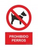 Señal prohibido perros