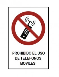 Prohibido telefonos moviles