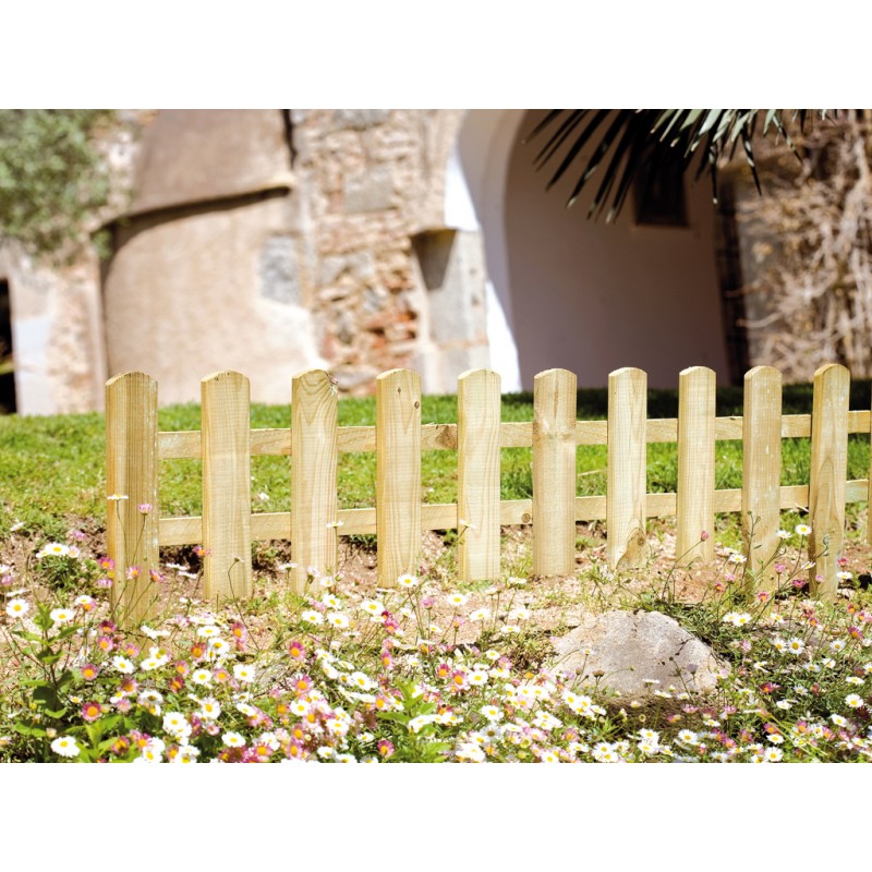 Mini verja jardín 100 x 70 cm madera valla entrada huerto
